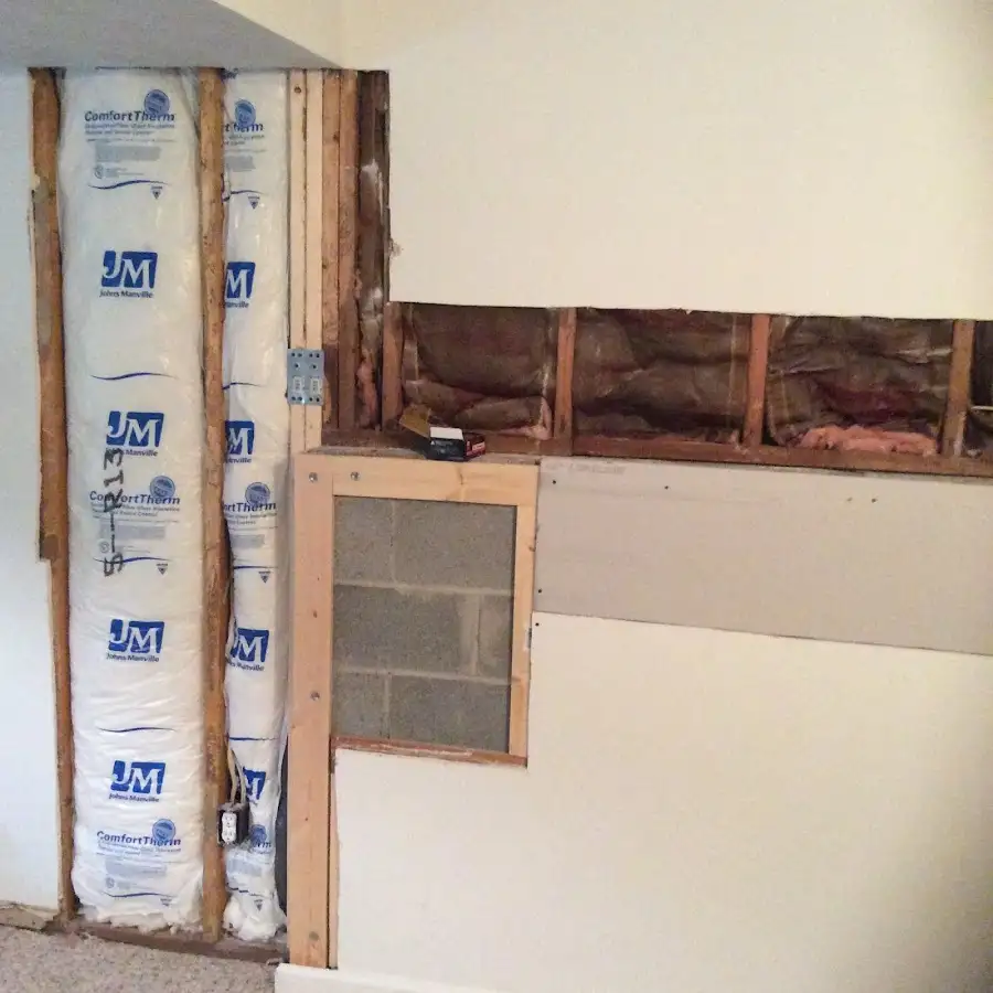 Wall insulation replacement during Contents Cleaning & Restoration in Rio Vista
